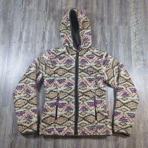Patagonia Retro-X Women's Small Deep Pile Hoody Fleece Jacket Small Full Zip